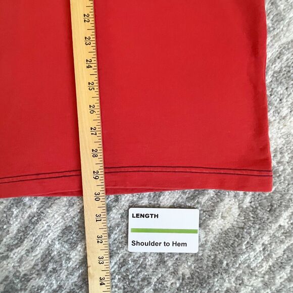 Nautica Quarter-Zip Pullover Sweater Men Size XL Red High-Neck 100% Cotton - Picture 8 of 13